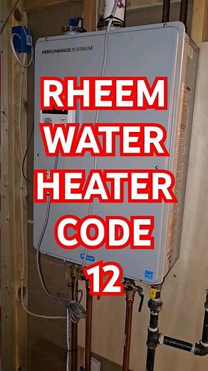 Rheem Water Heater Code 12 Fix #waterheater #rheem #code12 #problem #broken #repair #flame #sense