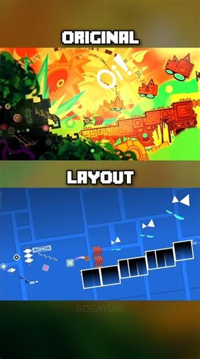 [EVENT] Blackfire Backfire: Original vs Layout | Geometry Dash 2.2 #shorts