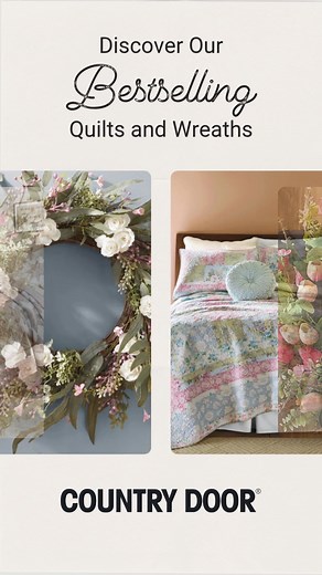 🔑New Keys, New Style! Turning a house into a home? From cozy quilts to statement wreaths, our farmhouse finds make every room feel like yours. Start your decorating journey with inspiring decor finds! | Country Door