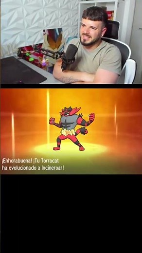 Evolving Torracat into Incineroar at level 34 🔥 #pokemonsun #torracatevolution #incineroar