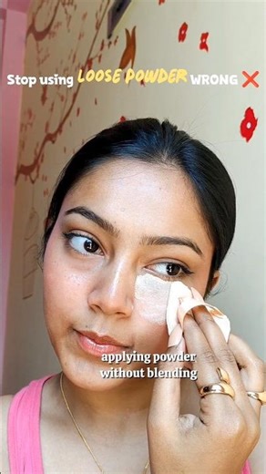 Loose Powder Hack You NEED to Know 💄 #beautyshorts #loosepowder #hacks