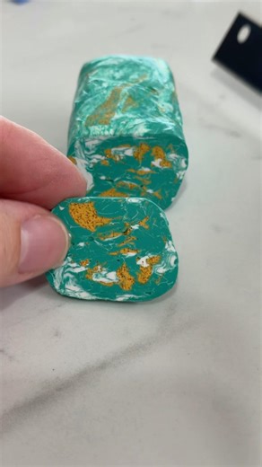 Marbled Polymer Clay #handmadejewelry #handmade #diy #smallbusiness