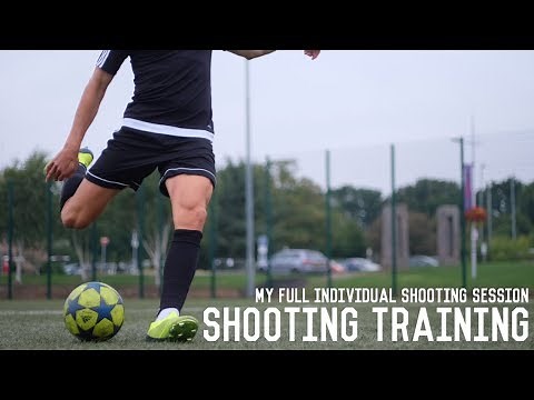My Full Individual Shooting Session | First Touch and Shooting Drills For Footballers