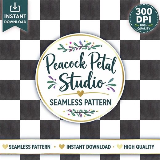 Checkered Digital Paper, Png , Seamless Checker Pattern, INSTANT Download File, SEAMLESS CHECKS, White and Black Checkered Print - Etsy