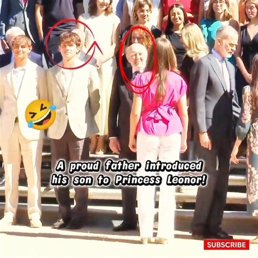 Dad Presents Son to Princess Leonor — Watch Everyone's Face 😬 #royalfamily #spain #leonor