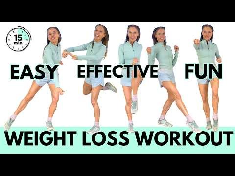 🔥 15 Minute Weight Loss Exercises at Home🏡- No Jumping, Knee Friendly | Lucy Wyndham-Read