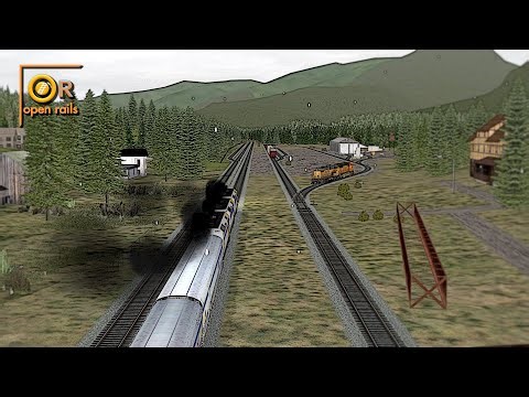 Open Rails - BNSF Hi-Line Sub | Detoured Westbound Canadian (Shelby - Whitefish)
