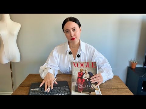ASMR personal style consultation 🪭rediscover your fashion (magazine flipping, tracing, typing)