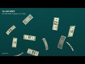 Falling Money Stream Overlay, Full Screen Animated Twitch Alert, Donation, Cheer, Bits, Cash Rain