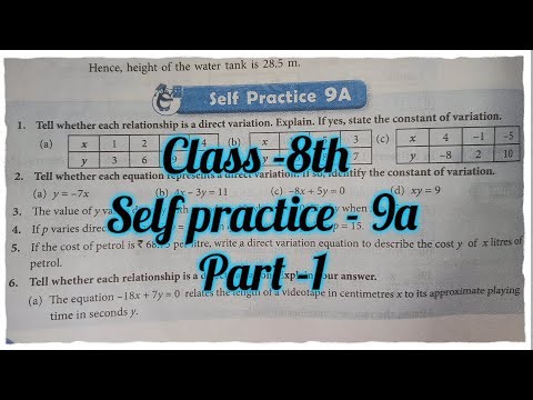 new learning composite mathematics class 8 self practice 9a| schand maths solutions chapter 8ex9a
