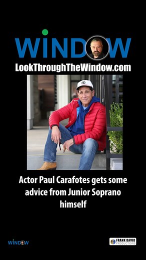Actor Paul Carafotes gets advice from Dominic Chianese (Junior Soprano) on WINDOW Episode 2. Watch at LookThroughTheWindow.com Full Episode YouTube Link Below. Please Like & Share! https://youtu.be/UgUL8R9B0IM?si=4P_49ICa4wkYV1KU | Look Window