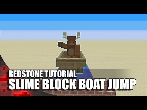Minecraft: Slime Block Boat Jump!