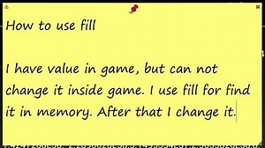 How to use fill - GameGuardian