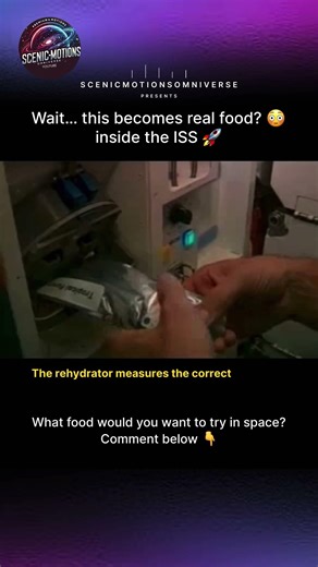 This Is How Astronauts Turn Powder Into Food 😳🚀