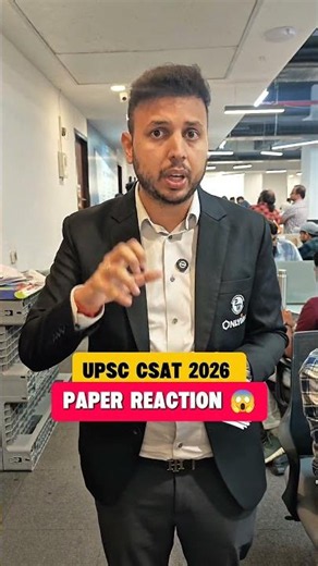 UPSC CSAT 2026 Students Reaction 😱 | Paper Tough or Easy?