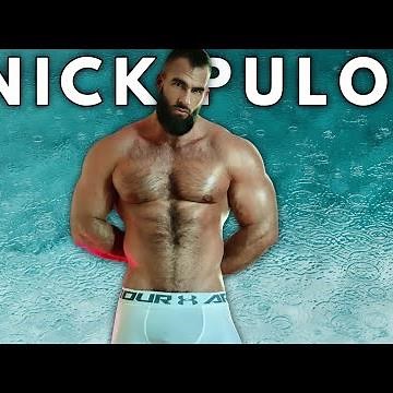 Huge Hairy Men's Bodybuilder Nick Pulos | ‪@VIVAMUSCLE‬