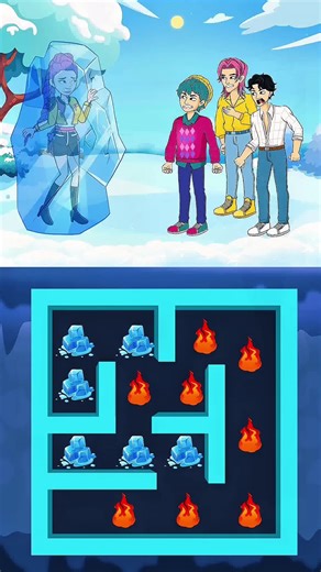 RUMI IS FROZEN! * Can JINU Find The Fire To Melt The Ice In This Magic Maze! #kpopdemonhunters #animation #kpop #rumi #zoey