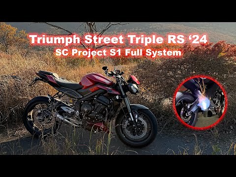 Triumph Street Triple 765 RS 2024 SC Project S1 Full System Install