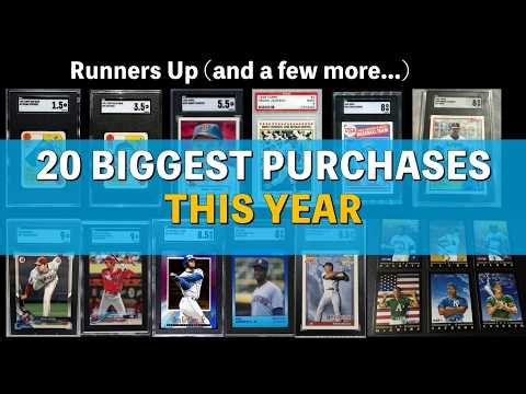 OOPS! My 20 Biggest Baseball Card Purchases I made for $7,000