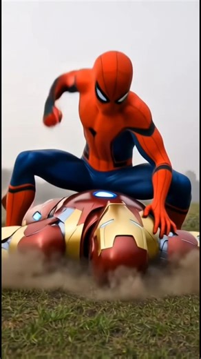“Finally… Spider-Man takes down Iron Man! #cinematicparallels #colonelkkjϟ #marvel #avengers