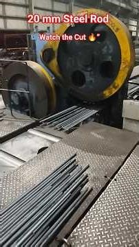 Steel plant me rod kaise cut hota hai?#IndustrialProcess#MechanicalEngineering#CivilEngineering