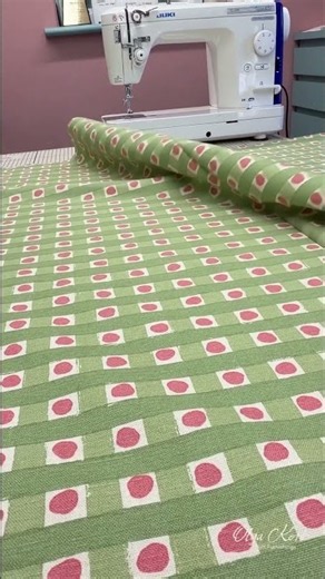 Working on a round tablecloth 🪡 #fabricart #diy #sewing #sewinghacks