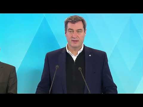 LIVE: Pressekonferenz mit Ministerpräsident Dr. Markus Söder
