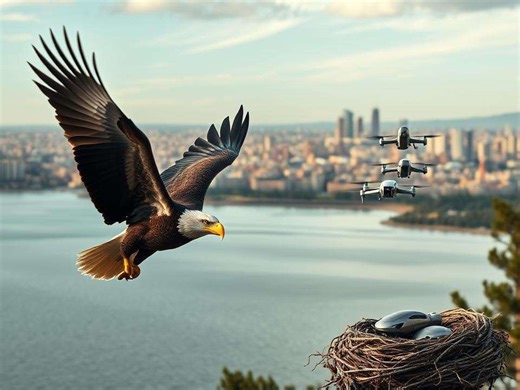 When drones enter eagle territory: Why Seattle’s bald eagles are pushing back