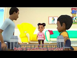 London Bridge's Falling Down | ANIMATED VIDEO FOR KIDS | NURSERY RHYME #londonbridgeisfallingdown