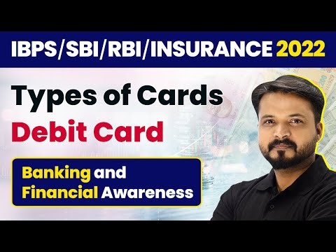 Types of Cards- Debit Card | Banking Awareness & Financial Awareness | RBI/SBI/IBPS/RRB