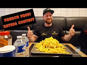 FRENCH FRIES EATING CONTEST! QUALIFICATION ROUND FOR THE WORLD RECORD!