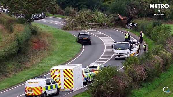 Emergency services attend 'fireball' crash after millionaire insurance boss dies in accident