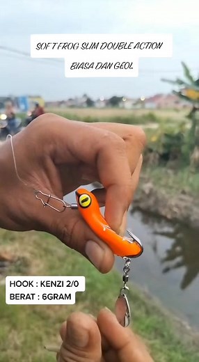 Soft Frog Double Action 5cm Slim for Fishing Enthusiasts