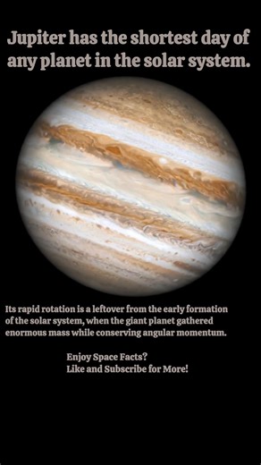 Jupiter Spins Faster Than Any Other Planet In The Solar System