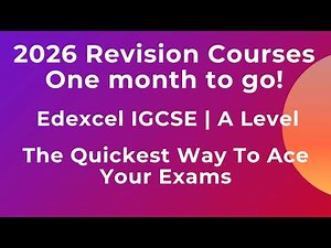 1 Month To Go! Edexcel IGCSE & A Level Revision Courses From SwH Learning