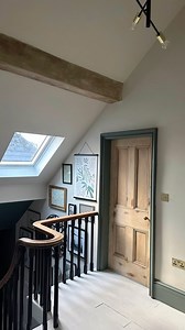 A collection of views of our hallway, stairs and landings 💚 You might notice the top landing is pretty bare. It’s still not finished and definitely not a pretty sight if I showed you the view you see coming up the stairs. 😬 We’re waiting for some electrical work to happen then I’m hoping to get some nice built-ins to make the most of the eaves and sloped ceiling. I have lots of ideas saved and it will be nice when it’s done. It’s looked awful for nearly seven years so I’m sure I can wait a few
