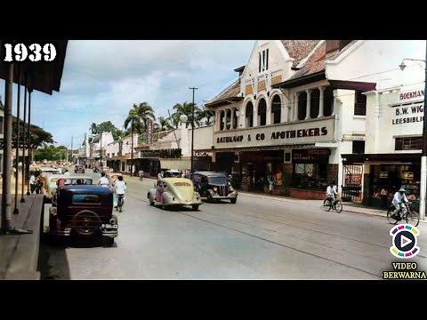 Jakarta in the Past, 1939 | Rare Color Video