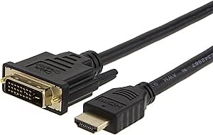 CableCreation HDMI to DVI Cable, 33 Feet HDMI Male to DVI(24+1) Male Cable, Gold Plated HDTV to DVI Cable, Support 1080P,3D, 10M / Black