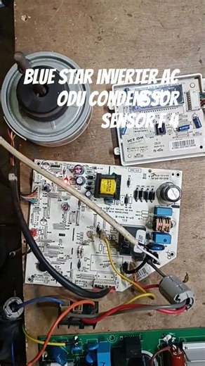 blue star inverter ac odu condenssor coil sensor value 10 k . error f4