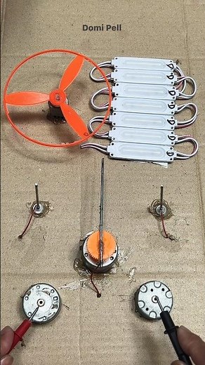 dc motor fan switch mechanism with led lights #dcmotor #motor #tech