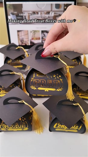 DIY these adorable grad candy boxes with me!Your friends are gonna obsess.🎓🍬#graduation #graduatestudent #graduationgift #teachersoftiktok #gradcapdesign