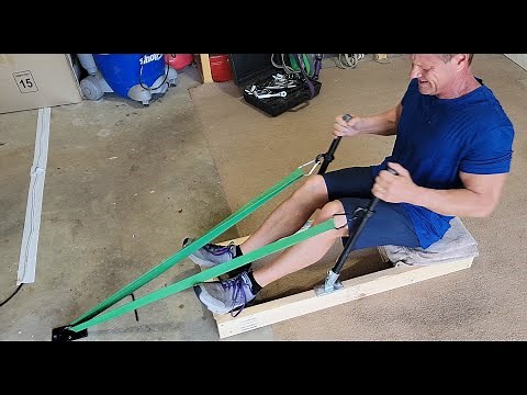 make your own band rowing machine