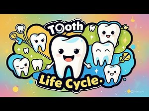 🦷 Tooth Life Cycle for Kids | From Baby Teeth to Big Smiles! #kideducation #teeth