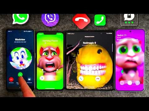 Xiaomi 14 Ultra THREEMA vs OnePlus NORD CE3 WhatsApp vs VIBER iPhone 11 PM vs Z Fold 3 Incoming Call