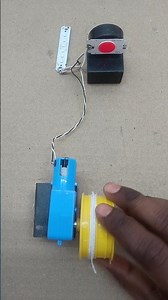 Turning a metal Gear with blue and red LED light generator | #tech #project #shorts