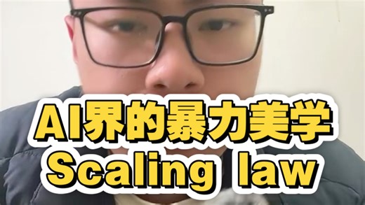 AI界的暴力美学Scaling law