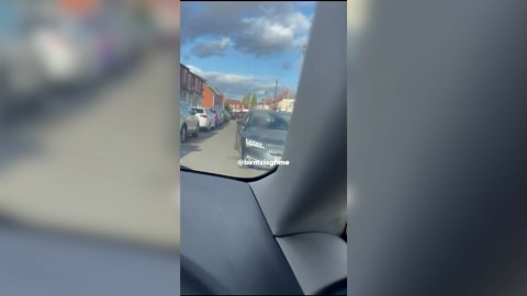 Brazen gang posing as cops rob man in broad daylight and flee in fake police car