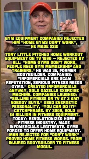 GYM EQUIPMENT COMPANIES REJECTED HIM "HOME GYMS DON'T WORK", HE MADE $2B 🏋️💪