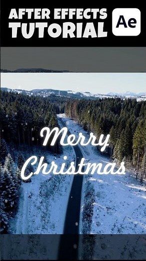 Как сделать Снежную анимацию текста в After Effects - Intro After Effects tutorial