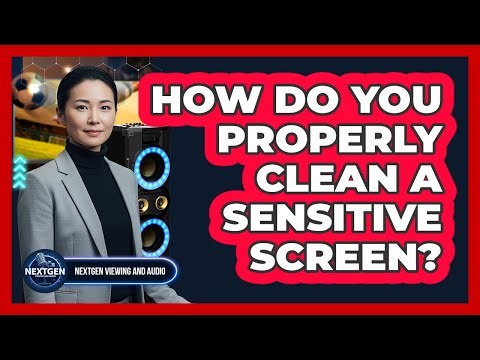 How Do You Properly Clean A Sensitive Screen?